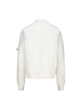Load image into Gallery viewer, Coconut Milk White Nylon Flight Jacket