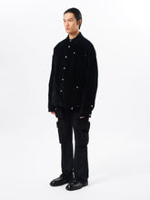 Load image into Gallery viewer, Black Corduroy Cotton Shirt