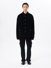 Load image into Gallery viewer, Black Corduroy Cotton Shirt