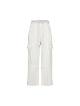 Load image into Gallery viewer, Cream White Casual Sweatpants