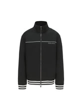 Load image into Gallery viewer, Black & White Retro Patchwork School Uniform Jacket