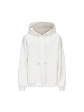 Load image into Gallery viewer, Cream White Casual Patchwork Hoodie