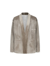 Load image into Gallery viewer, Desert Brown Velvet Kimono Jacket