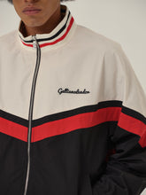 Load image into Gallery viewer, Cream White Black and Red Patchwork School Uniform Jacket