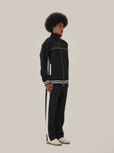 Load image into Gallery viewer, Black & White Retro Patchwork School Uniform Jacket