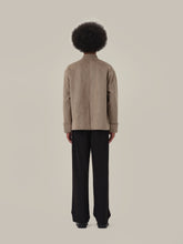Load image into Gallery viewer, Desert Brown Suede Tang Suit Cardigan Jacket