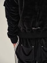 Load image into Gallery viewer, Black Velvet Flight Jacket