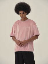 Load image into Gallery viewer, Sakura Pink Velvet Short Sleeve