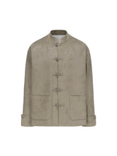 Load image into Gallery viewer, Desert Brown Suede Tang Suit Cardigan Jacket
