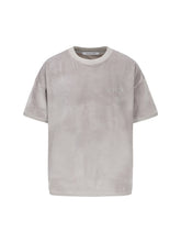 Load image into Gallery viewer, Pearl Grey Velvet Short Sleeve