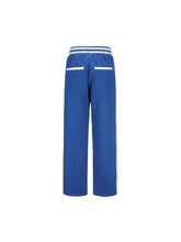 Load image into Gallery viewer, Navy Blue Retro Patchwork School Uniform Sweatpants