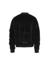 Load image into Gallery viewer, Black Velvet Flight Jacket