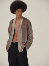 Load image into Gallery viewer, Desert Brown Velvet Kimono Jacket
