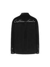 Load image into Gallery viewer, Black Velvet Shirt Jacket