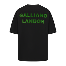Load image into Gallery viewer, Black Green Rhinestone Logo T-shirt