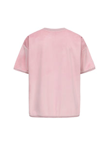 Sakura Pink Velvet Short Sleeve