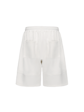 Load image into Gallery viewer, Cream White Cupro Cotton Shorts