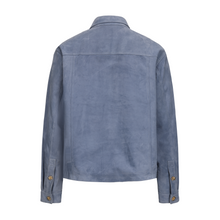 Load image into Gallery viewer, 【Gentleman&#39;s Gift】Grayish Blue Chamois Leather Jacket