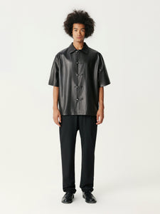 Black Sheep Leather Short Sleeve Tang Suit