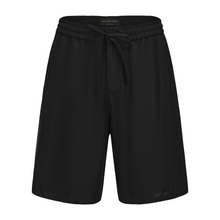 Load image into Gallery viewer, Black Tencel Linen Shorts