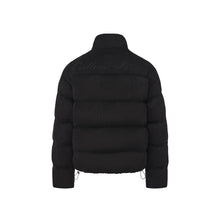 Load image into Gallery viewer, Black Suede Zip Puffer Down Jacket