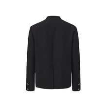 Load image into Gallery viewer, Black twill long-sleeved ChineseTunic Suit
