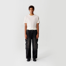 Load image into Gallery viewer, Black Sunset Washed Cargo Pants