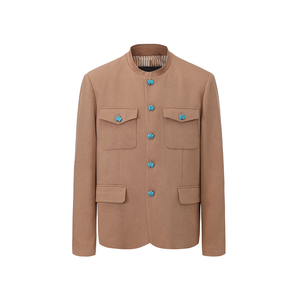 Khaki Chinese Tunic Suit
