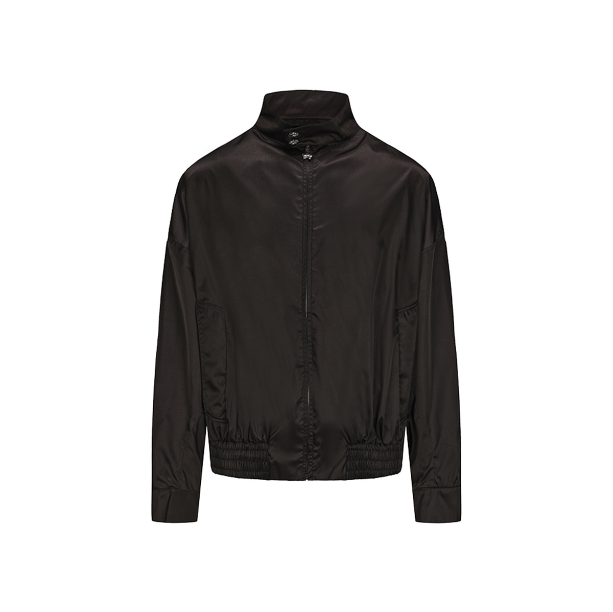 Black Silk Nylon Harrington Jacket – GALLIANO LANDOR