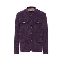 Load image into Gallery viewer, Violet Corduroy Chinese Tunic Suit
