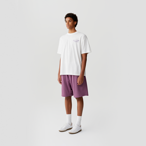 White Purple Rhinestone Logo T-shirt