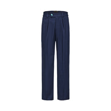 Load image into Gallery viewer, Navy Blue Wool Suit Pants