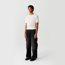 Load image into Gallery viewer, Black Sunset Washed Cargo Pants
