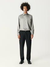 Load image into Gallery viewer, Mercury Gray Mulberry Silk Shirt