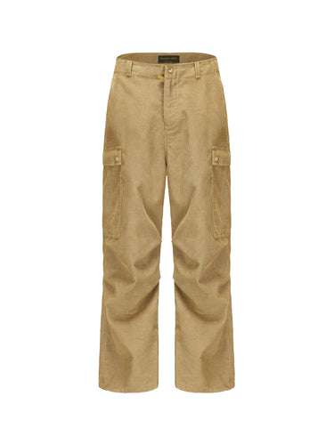 Copper Corduroy Cargo Pants