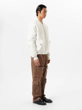 Load image into Gallery viewer, Coconut Milk White Nylon Flight Jacket