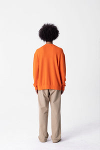 Sunset Orange Cashmere Blend Sweater