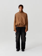 Load image into Gallery viewer, Caramel Wool Harrington Jacket