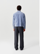 Load image into Gallery viewer, 【Gentleman&#39;s Gift】Grayish Blue Chamois Leather Jacket