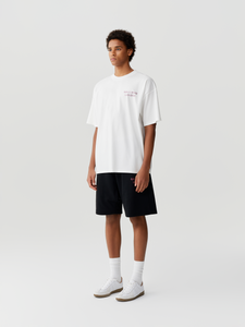 White Pink Rhinestone Logo T-shirt