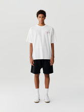 Load image into Gallery viewer, White Pink Rhinestone Logo T-shirt