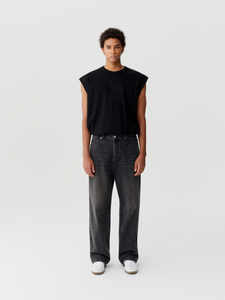 Black-Grey Sunset Washed Baggy Denim Jeans