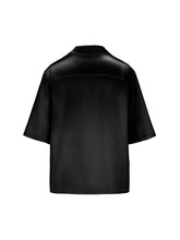 Load image into Gallery viewer, Black Acetic Acid Fabric Short Sleeve Tang Suit