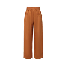 Load image into Gallery viewer, Golden Bronze Waxed Finish Silk-Linen Casual Pants