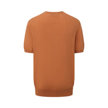 Load image into Gallery viewer, Golden Bronze Knit Crewneck Short-Sleeve Top