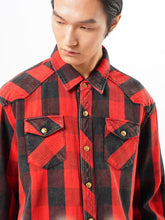 Load image into Gallery viewer, Black &amp; Red Plaid Shirt