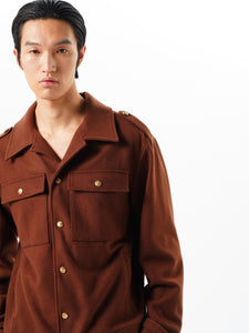 Caramel Wool Navy Jacket