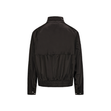 Load image into Gallery viewer, Black Silk Nylon Harrington Jacket