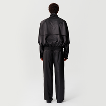 Load image into Gallery viewer, Black Silk Nylon Harrington Jacket