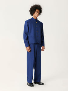 Prussian Blue Suit Pants